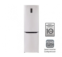 Холодильник LG Total No Frost с Линейным Инверторным Компрессором, цвет: стальной. Высота 173см.