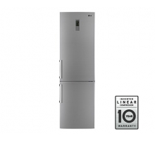 Двухкамерный холодильник LG Total No Frost с ручкой легкого открывания. Высота 201см. Цвет: стальной. Класс энергоэффективности А+