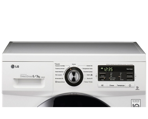 Узкая стиральная машина со встроенной функцией сушки, прямым приводом и технологией ''6 движений заботы'' - F1296CDP3