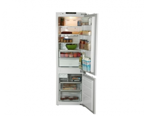 Встраиваемый холодильник белого цвета с технологией No Frost в холодильной и морозильной камере - GR-N309LLA